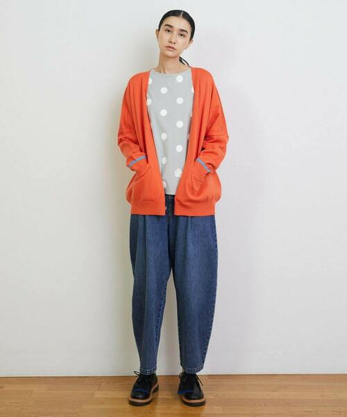 FRAPBOIS（フラボア） ニットカーディガン 2 オレンジ レディース