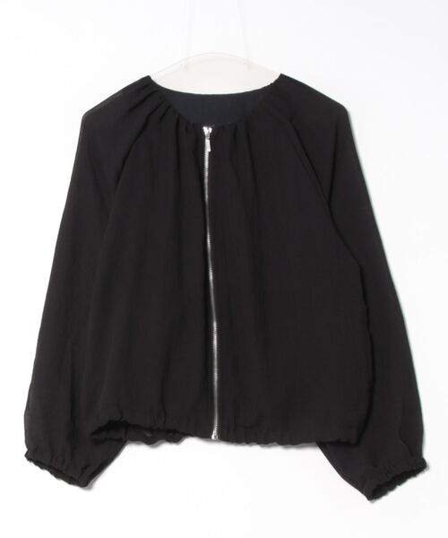 「INTERPLANET」 ブルゾン FREE ライトグレー レディース_画像3