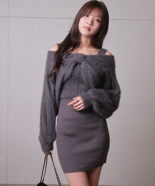 LIP SERVICE（リップサービス） ワンピース リボンフェザーレイヤード