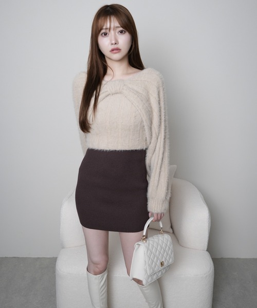 LIP SERVICE（リップサービス） ワンピース リボンフェザーレイヤード