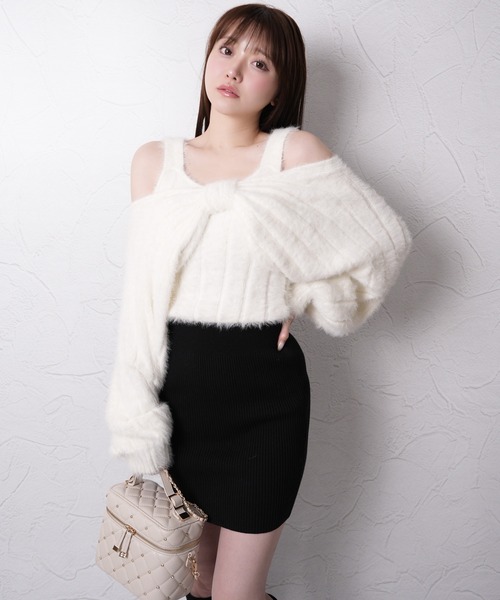 LIP SERVICE（リップサービス） ワンピース リボンフェザーレイヤード