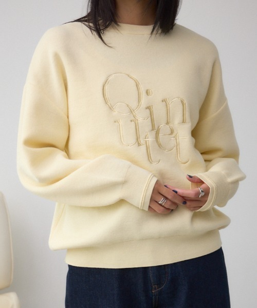 AZUL BY MOUSSY（アズールバイマウジー） ニット セーター ロゴ刺繍