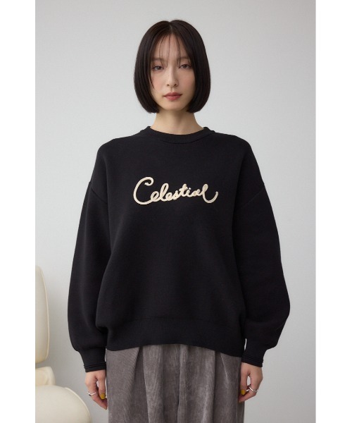 AZUL BY MOUSSY（アズールバイマウジー） ニット セーター ロゴ刺繍