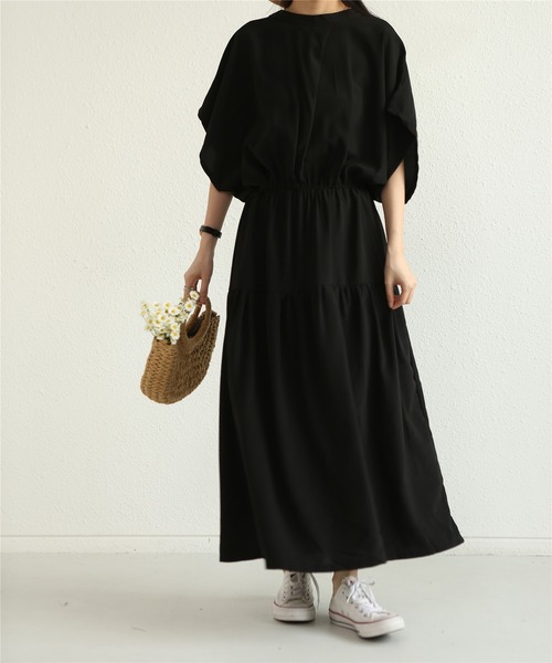 MAISON DE THERESE（メゾン ド テレーズ） 半袖ワンピース M ブラック