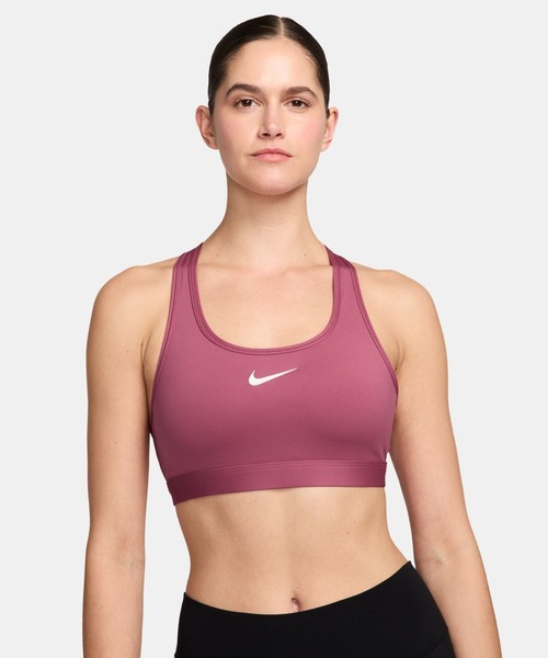 NIKE（ナイキ） スポーツブラ スウッシュ MED SPT ブラ : ZOZOTOWN