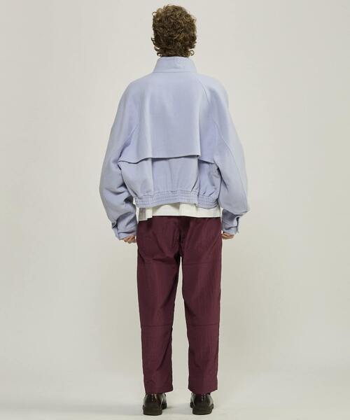 コート ジャケット Double face cloth zip-up jacket メンズの画像
