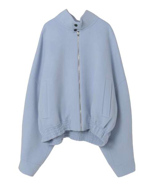 コート ジャケット Double face cloth zip-up jacket メンズの画像