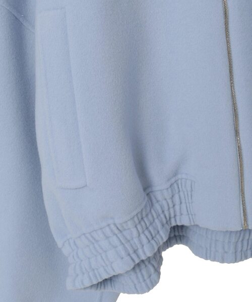 コート ジャケット Double face cloth zip-up jacket メンズの画像