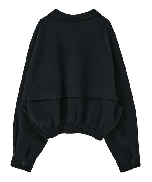 コート ジャケット Double face cloth zip-up jacket メンズの画像