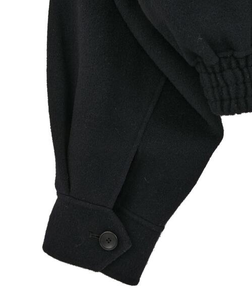コート ジャケット Double face cloth zip-up jacket メンズの画像
