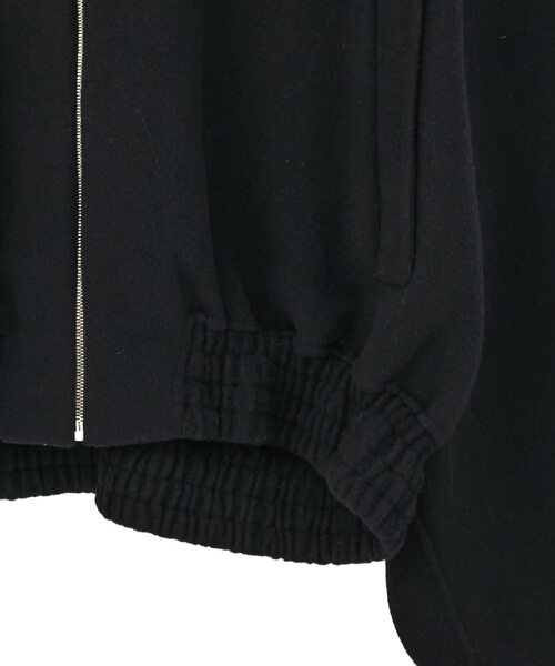 コート ジャケット Double face cloth zip-up jacket メンズの画像