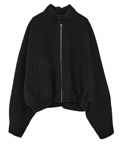 コート ジャケット Double face cloth zip-up jacket メンズの画像
