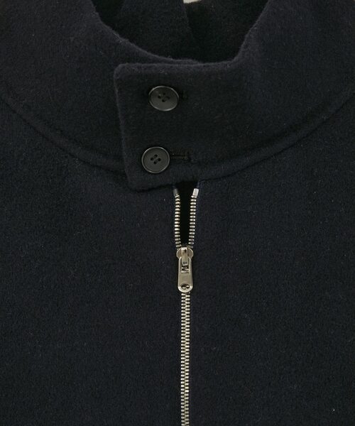 コート ジャケット Double face cloth zip-up jacket メンズの画像