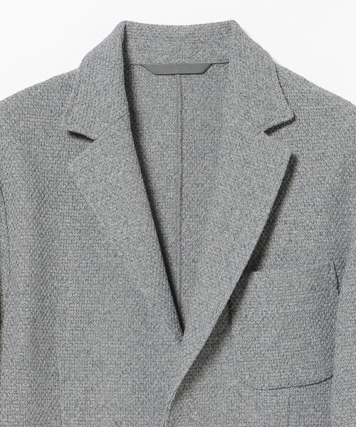 美品　BEAMS HEART アンコンジャケット　テーラードジャケット　グレー BEAMS HEART アンコン テーラードジャケット グレー ストレッチ L
