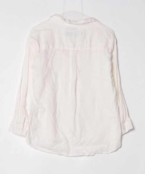 「NANO universe」 長袖ブラウス 36 ホワイト レディース_画像2