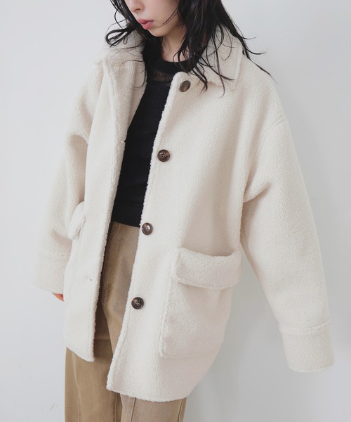 LIAN（リアン） ムートンコート ボアコート ボアムートンステンカラー