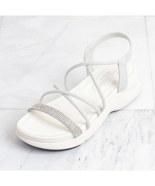 「artemis by DIANA」 フラットサンダル L ブラック レディース_画像8