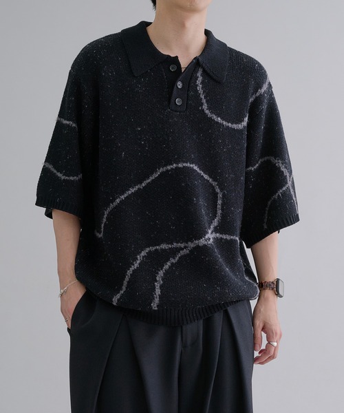 epnok 半袖ニット SMALL ダークブラック メンズ : ZOZOTOWN Yahoo!店