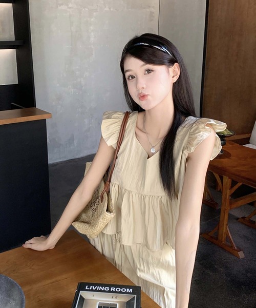 「Girly Doll」 半袖ブラウス FREE ブラック レディース_画像5