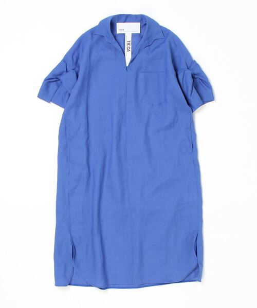 「TICCA」 半袖ワンピース ONE SIZE ブルー系その他3 レディース