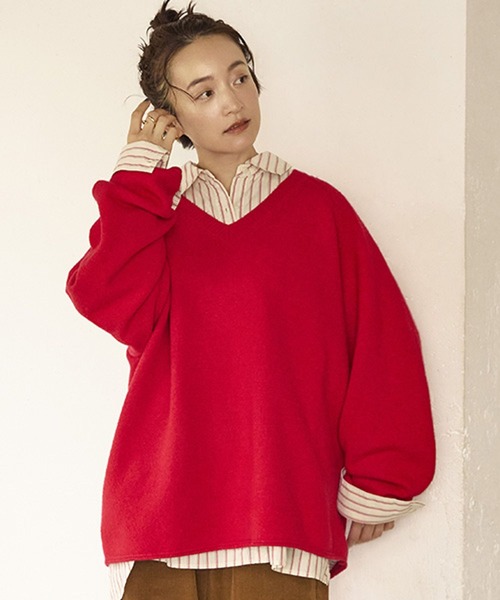 EC melodi ニット studio CLIP（スタディオクリップ） ニット セーター 7ゲージウール