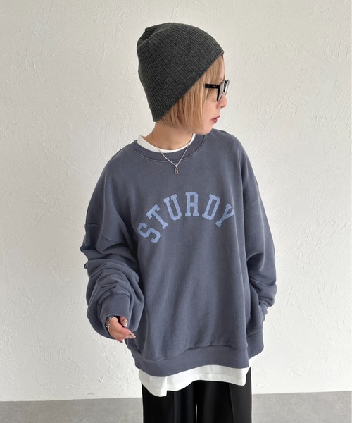 「apres jour mignon」 スウェットカットソー X-LARGE 杢グレー レディース_画像3
