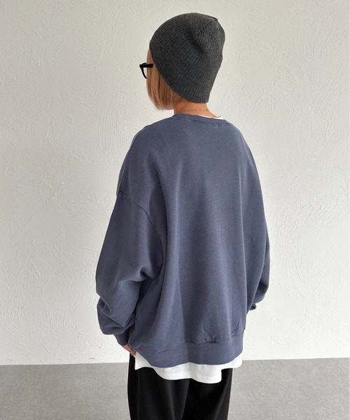 「apres jour mignon」 スウェットカットソー X-LARGE 杢グレー レディース_画像4