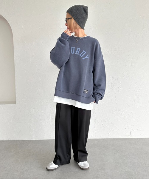 「apres jour mignon」 スウェットカットソー X-LARGE 杢グレー レディース_画像6