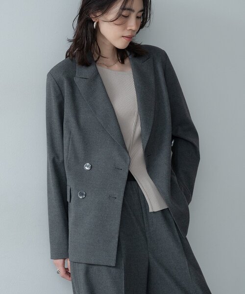 INDIVI GALLEST ジャケット テーラードジャケット Comfy SET UP