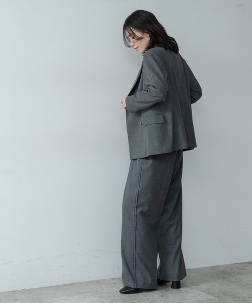 INDIVI GALLEST ジャケット テーラードジャケット Comfy SET UP