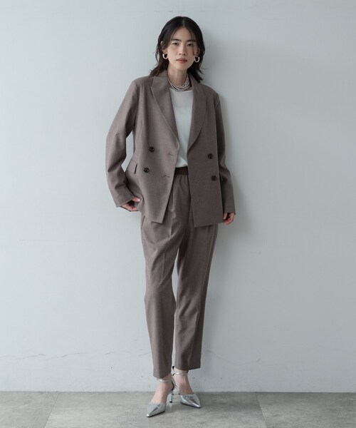 INDIVI GALLEST ジャケット テーラードジャケット Comfy SET UP