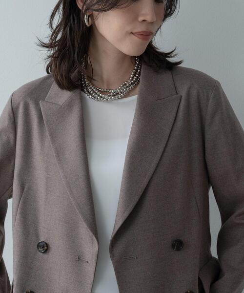 INDIVI GALLEST ジャケット テーラードジャケット Comfy SET UP