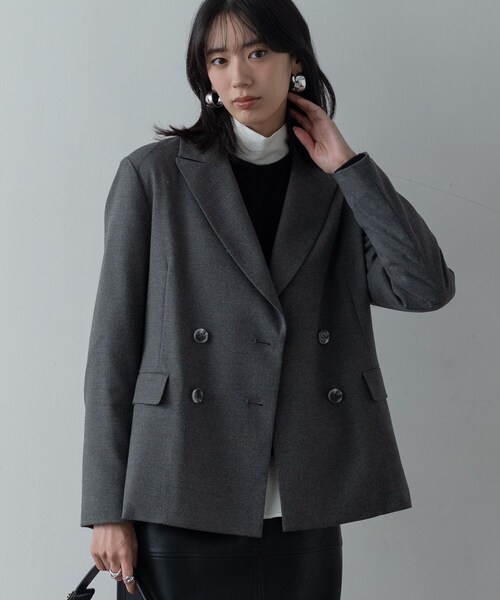 INDIVI GALLEST ジャケット テーラードジャケット Comfy SET UP