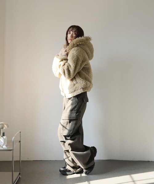 ULYSSES コート アウター 裏起毛ボアジャケット レディース : ZOZOTOWN