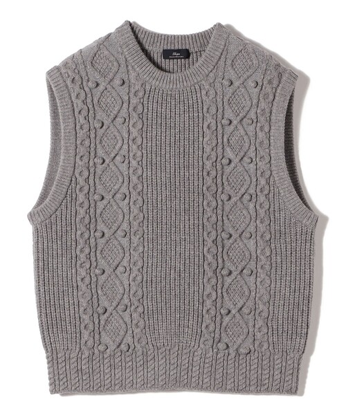 SHIPS（シップス） ベスト ジレ SHIPS Primary Navy Label:「手洗い 