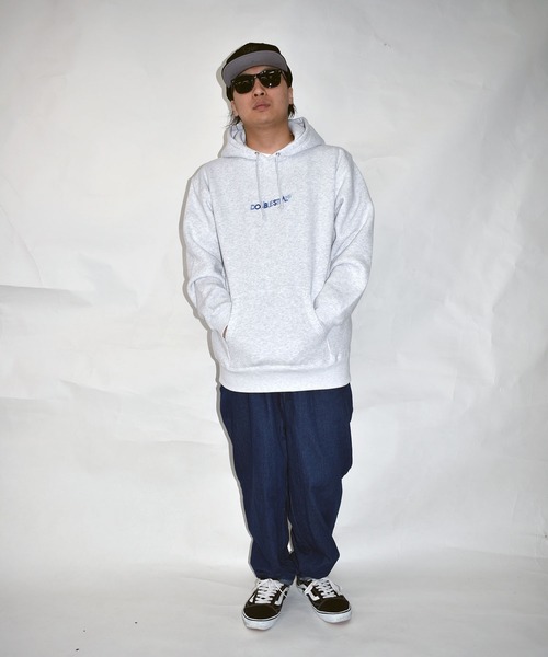 「DOUBLE STEAL」 プルオーバーパーカー MEDIUM グレー メンズ_画像3