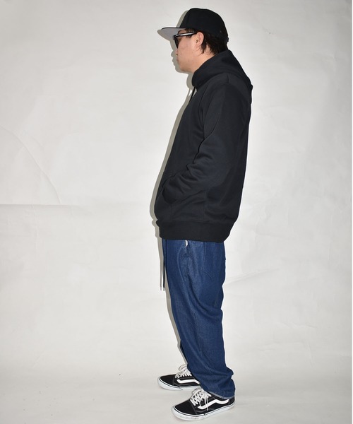 「DOUBLE STEAL」 プルオーバーパーカー MEDIUM グレー メンズ_画像6