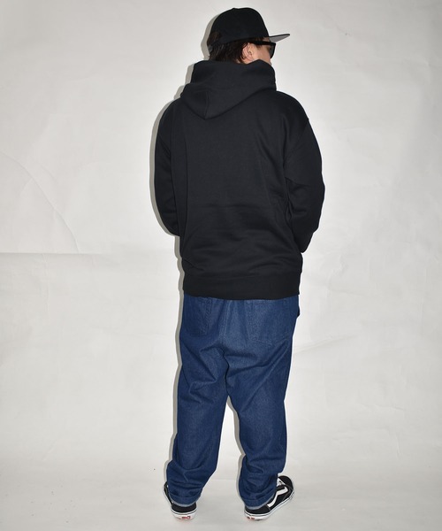 「DOUBLE STEAL」 プルオーバーパーカー MEDIUM グレー メンズ_画像7