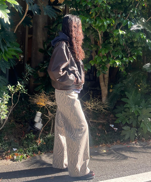 パンツ ベルトデザインゼブラパンツ レディース : ZOZOTOWN Yahoo!店