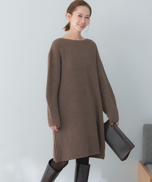 URBAN RESEARCH ROSSO WOMEN」 ニットワンピース FREE パープル