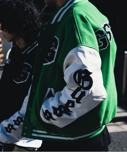 「GUESS ORIGINALS」 スタジャン S ブラック メンズ_画像6