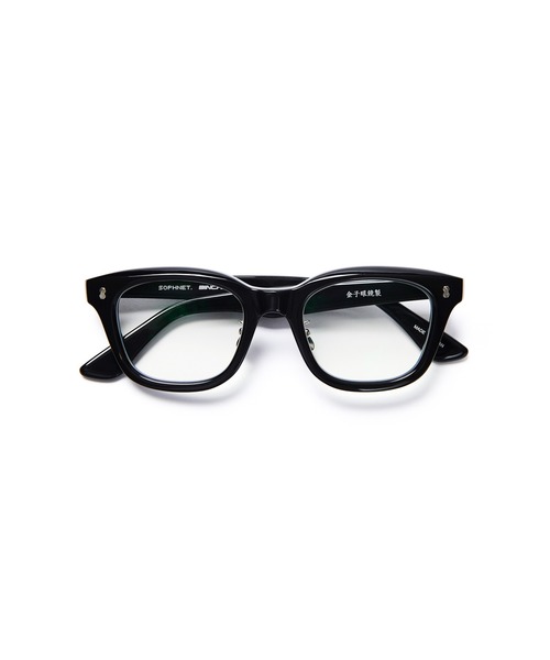 伊達メガネ メガネ 眼鏡 備長炭 SQUARE GLASSES メンズ レディースの画像