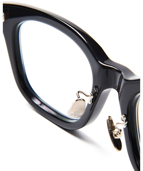 伊達メガネ メガネ 眼鏡 備長炭 SQUARE GLASSES メンズ レディースの画像
