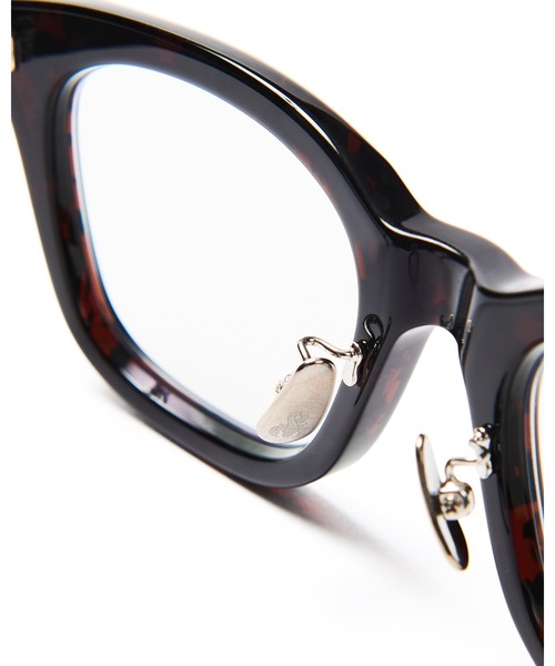 伊達メガネ メガネ 眼鏡 備長炭 SQUARE GLASSES メンズ レディースの画像