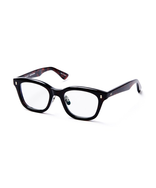 伊達メガネ メガネ 眼鏡 備長炭 SQUARE GLASSES メンズ レディースの画像