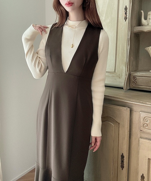 「Meiru」 サロペットスカート MEDIUM ブラック レディース_画像6