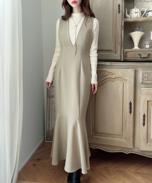 「Meiru」 サロペットスカート MEDIUM ブラック レディース_画像8