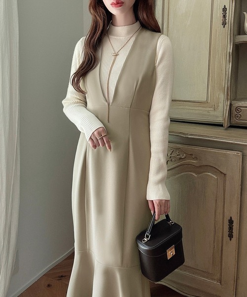 「Meiru」 サロペットスカート MEDIUM ブラック レディース_画像9