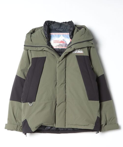 FIRST DOWN（ファーストダウン） ダウンジャケット MEDIUM モス