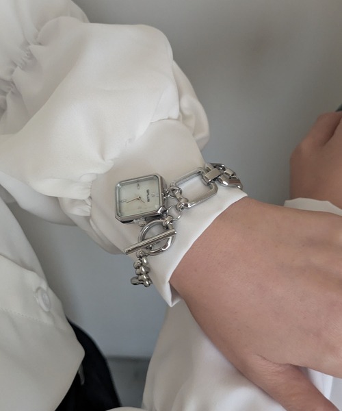 styiro（スタイロ） 腕時計 レディース スクエアチェーンブレスレット